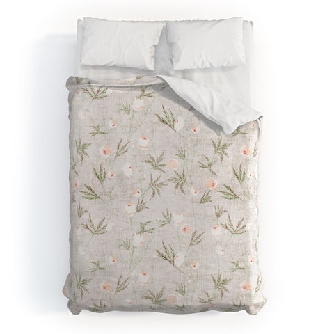 Holli Zollinger FRENCH LINEN ANEMONE LIGHT Duvet Cover